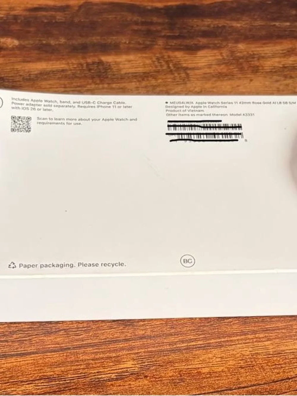 Apple Watch Series 11 (42mm, Rose Gold, Brand New Open Box)